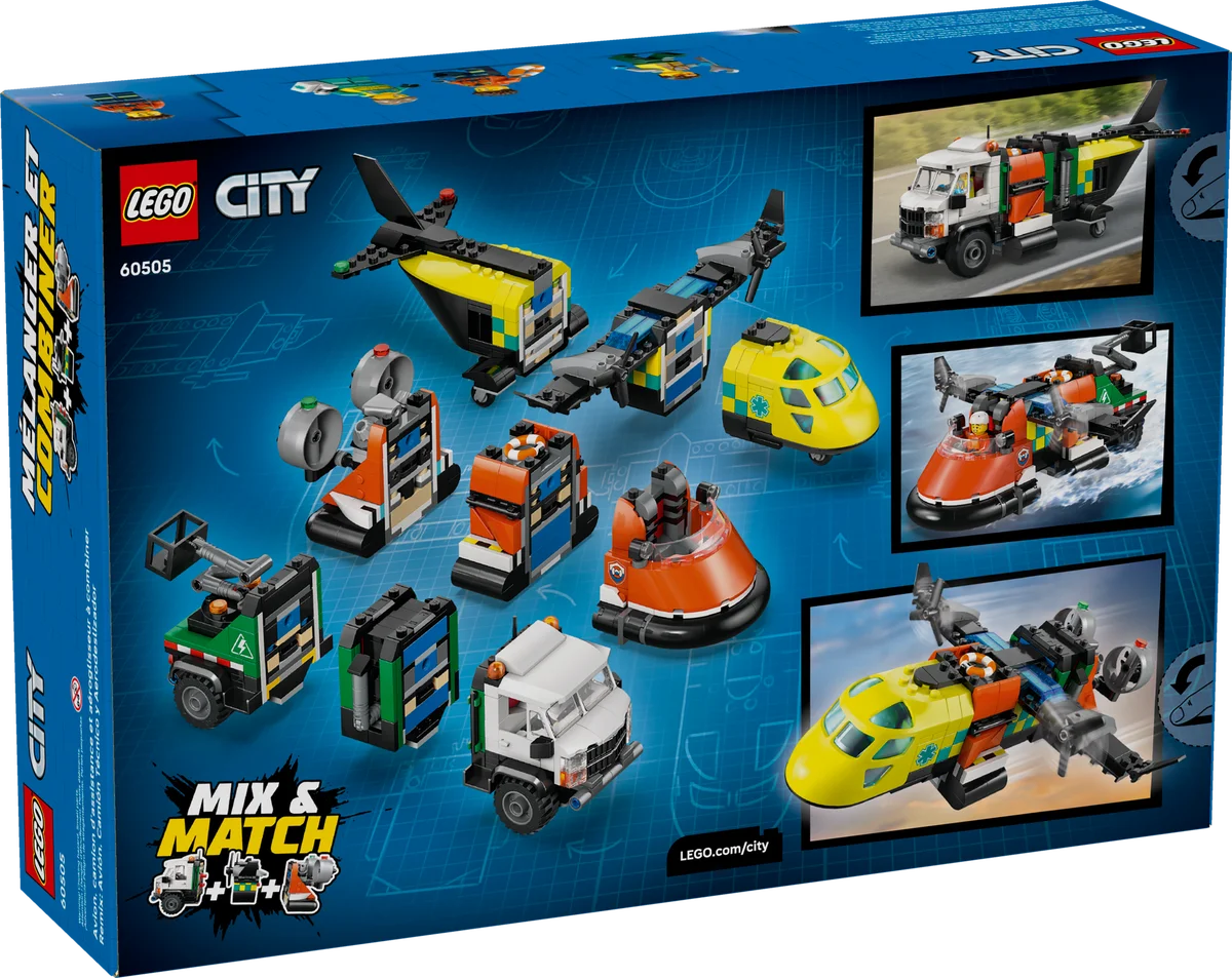 LEGO® 60505 LEGO City Zestaw z samolotem, ciężarówką serwisową i poduszkowcem - zdjęcie 10