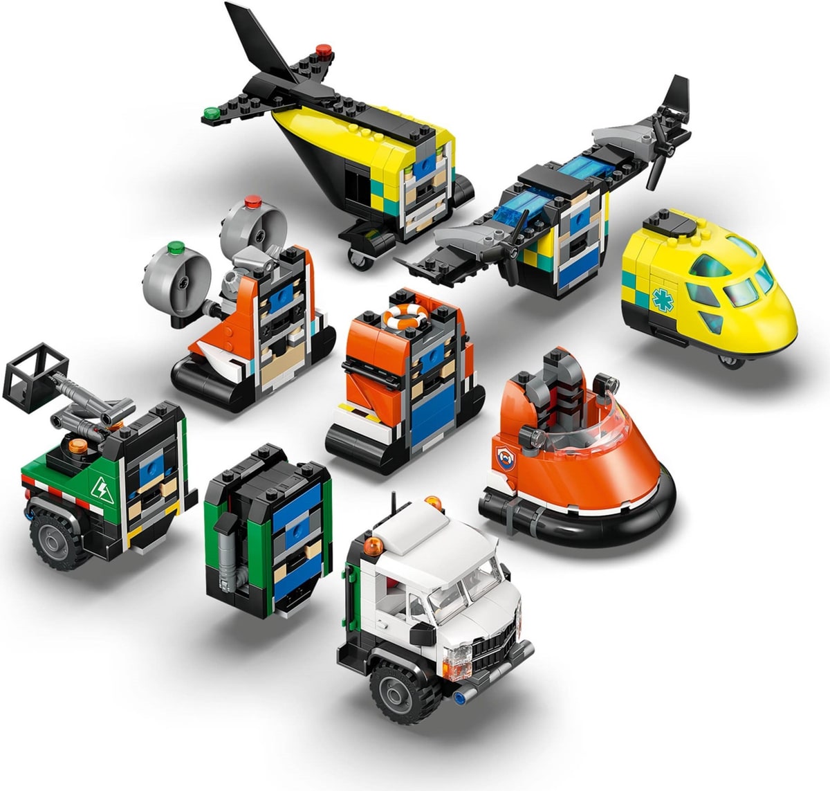 LEGO® 60505 Zestaw z samolotem, ciężarówką serwisową i poduszkowcem - zdjęcie 18