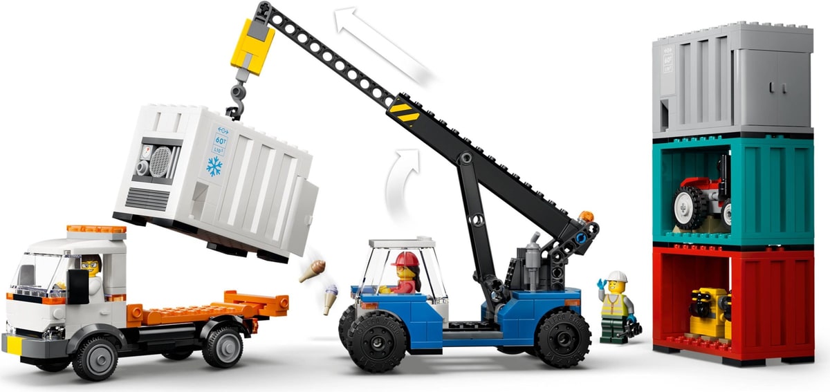 LEGO® 60509 Portowy pociąg towarowy, dźwig i ciężarówka - zdjęcie 24