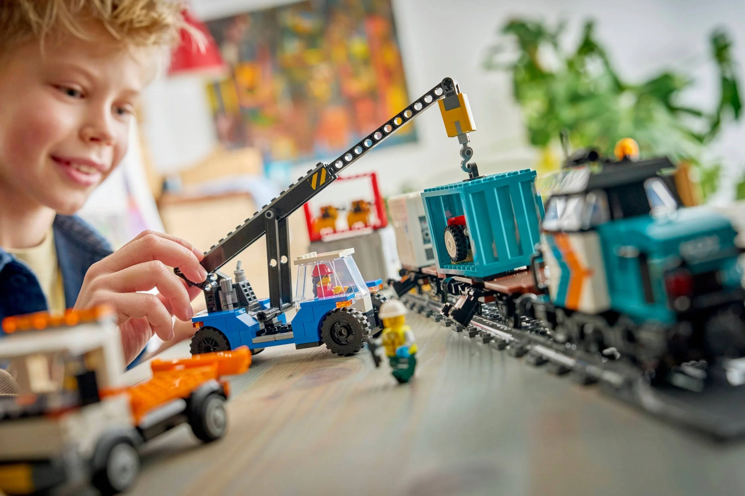 LEGO® 60509 Portowy pociąg towarowy, dźwig i ciężarówka - zdjęcie 11