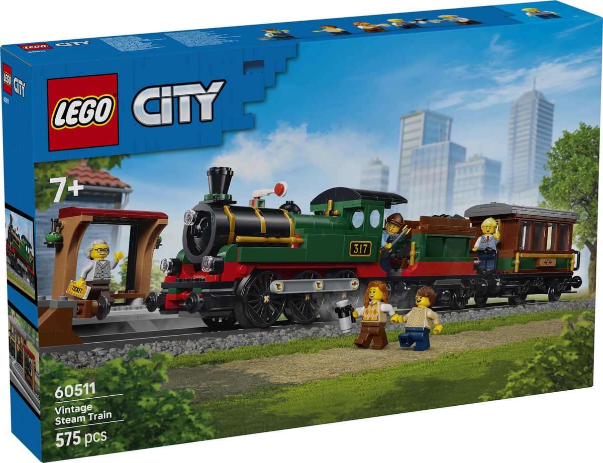 LEGO® 60511 Retro pociąg z lokomotywą parową - zdjęcie 2