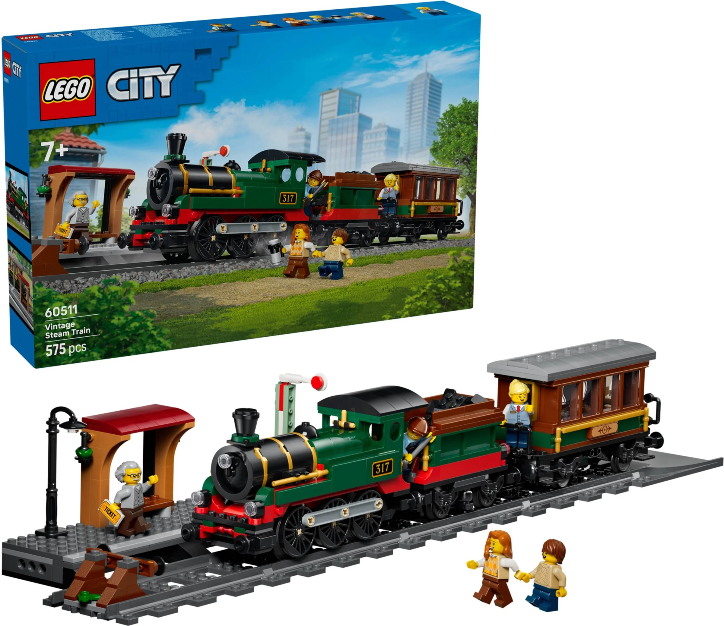 LEGO® 60511 Retro pociąg z lokomotywą parową - zdjęcie 5