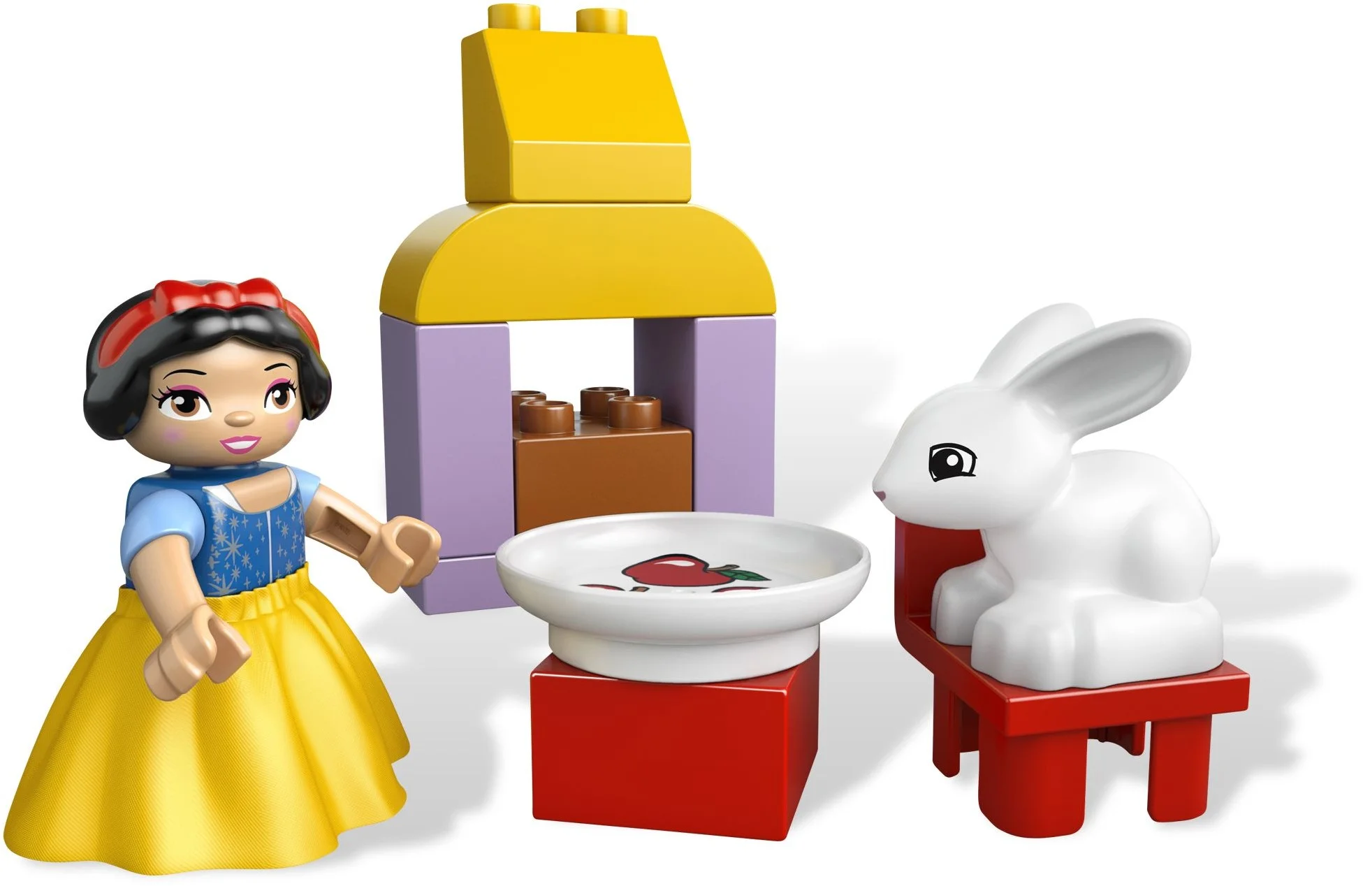 LEGO® 6152 Disney Princess Chatka Królewny Śnieżki Królik Okno Drzewo - zdjęcie 4