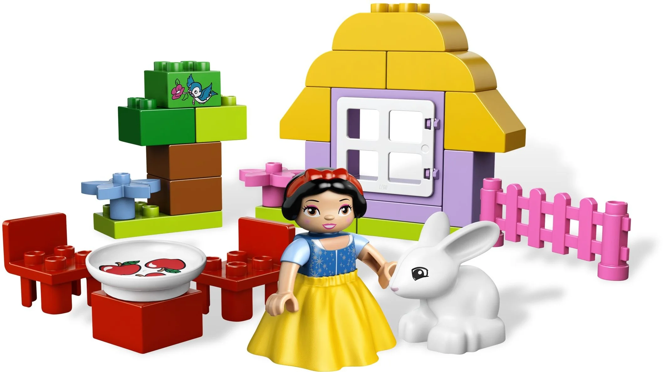 LEGO® 6152 Disney Princess Chatka Królewny Śnieżki Królik Okno Drzewo - zdjęcie 6