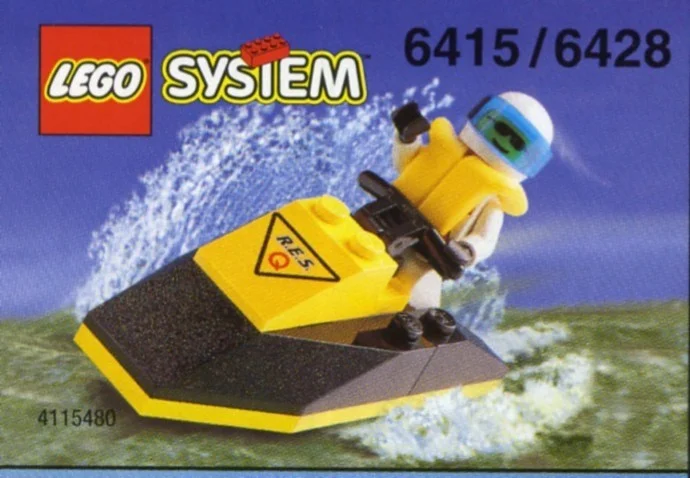Lego System Town Res-Q motorówka Misb 1998