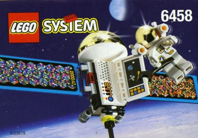 Satellite with Astronaut