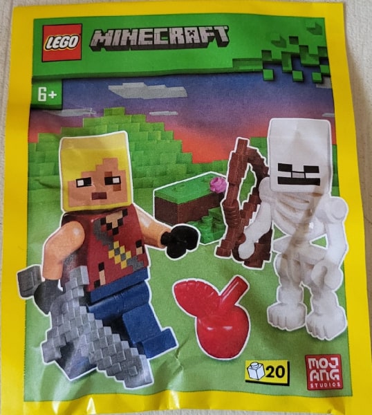 Paper Bag Saszetka Minifigure Hero with Skeleton Nowy