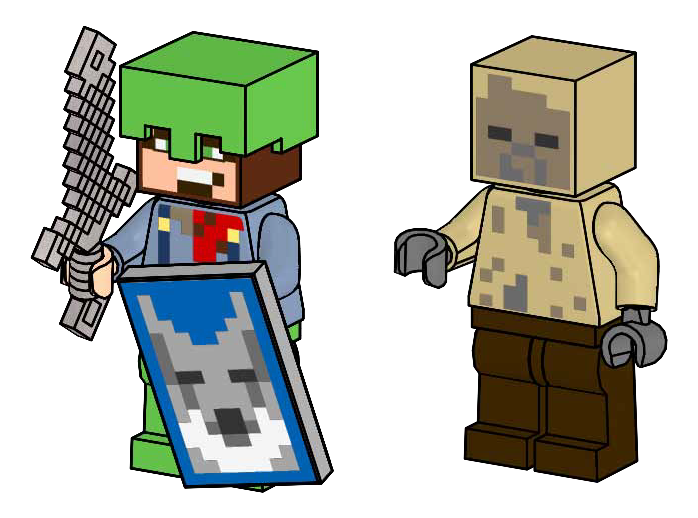 Minifigure- Guard with Posuh Husk Paper Bag Saszetka