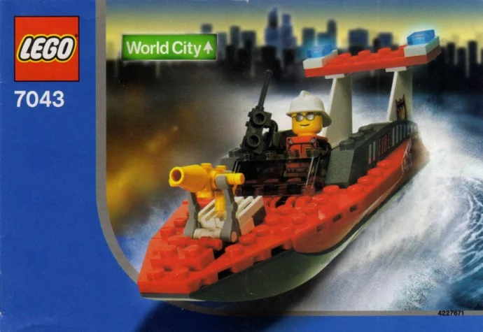 LEGO® 7043 Łódź strażacka Misb Nowy 2004r
