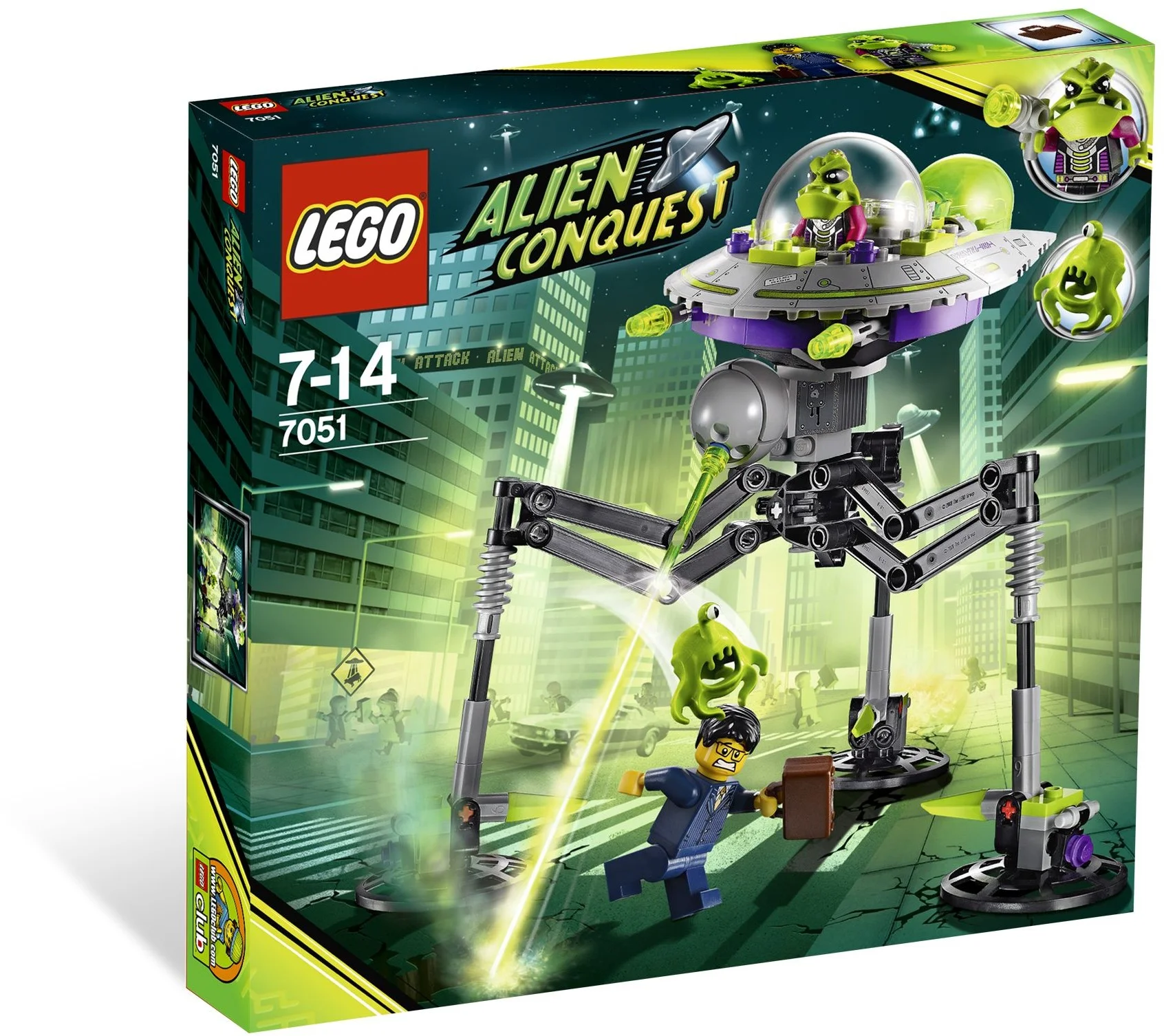 LEGO® 7051 Alien Conquest Trójnożny najeźdźca zestaw wraz z instrukcją - zdjęcie 13