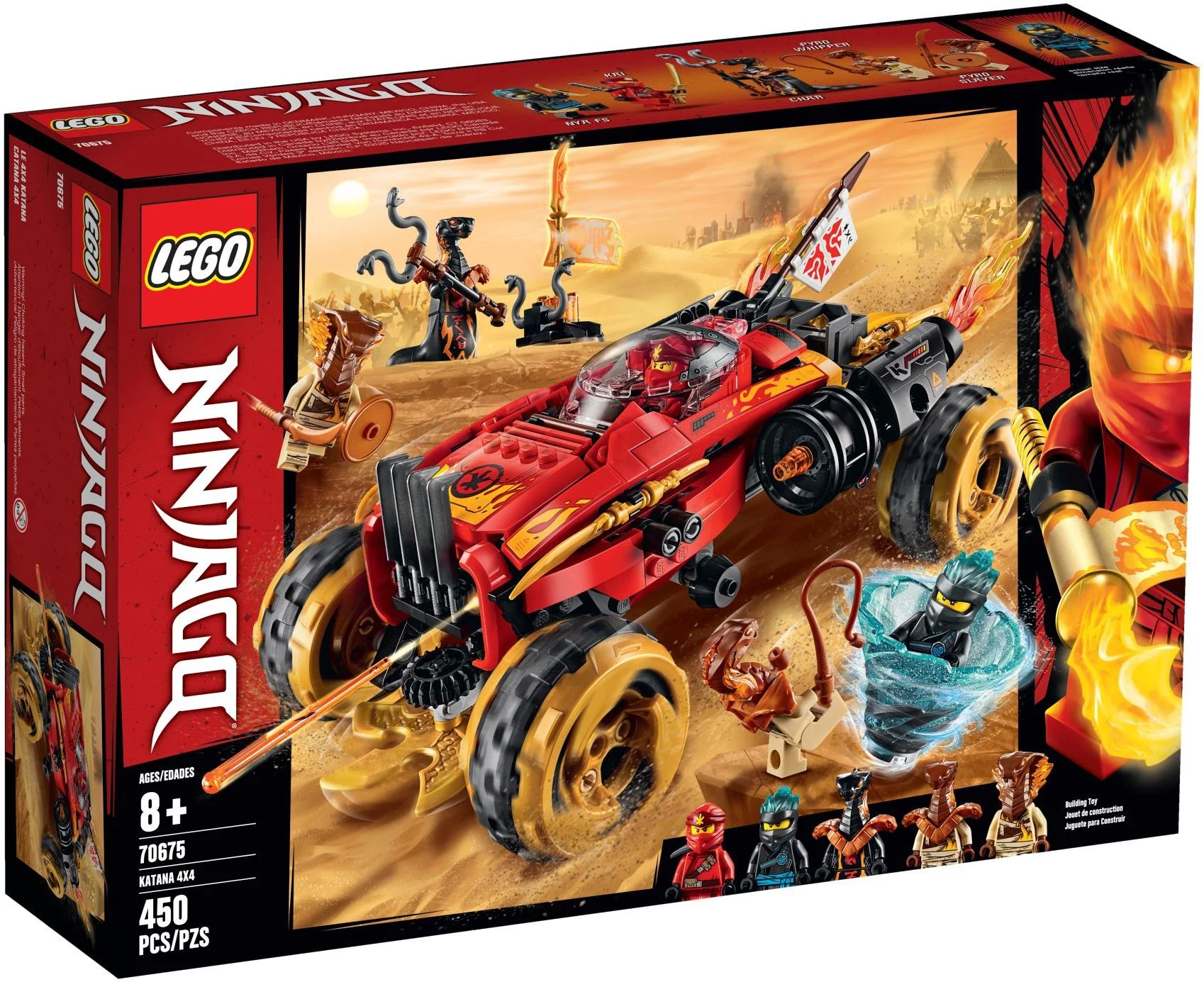 ### Lego Ninjago Katana 4x4 Kai Nya Fs Char