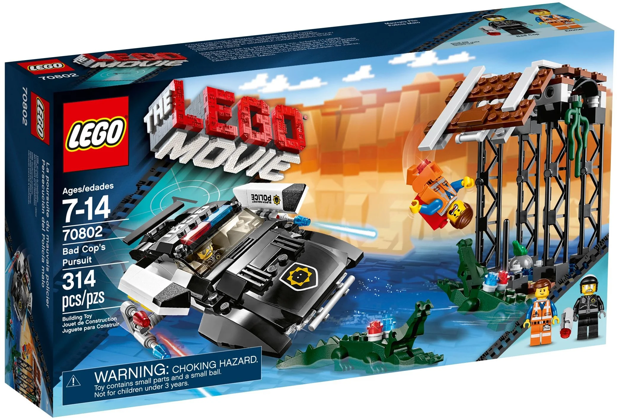 Klocki The LEGO® MOVIE™: 70802 Pościg za złym policjantem
