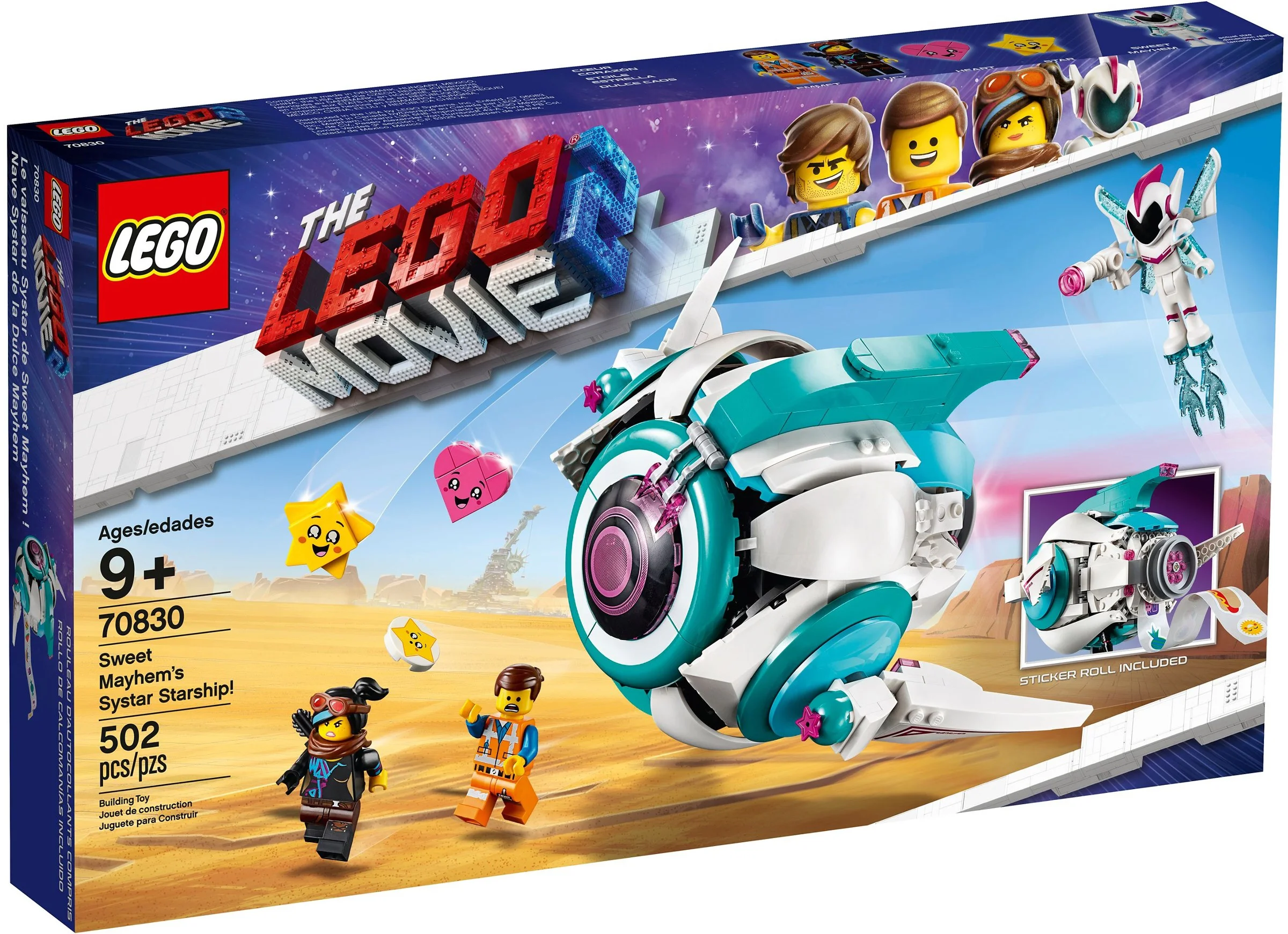 Klocki The LEGO® MOVIE™: 70830 Gwiezdny statek Słodkiej Zadymy