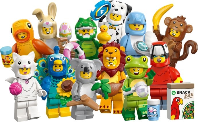 Klocki Lego Minifigures Zwierzęta minifigurki Mystery Box 1 sztuka