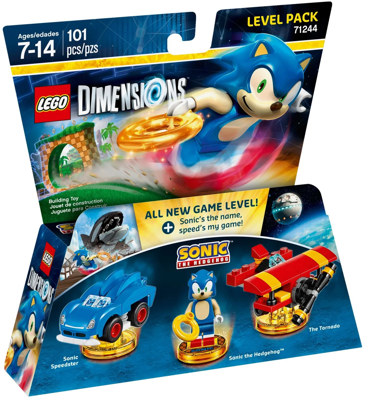 LEGO® 71244 Sonic The Hedgehog Level Pack Sonik Speedster Tornado