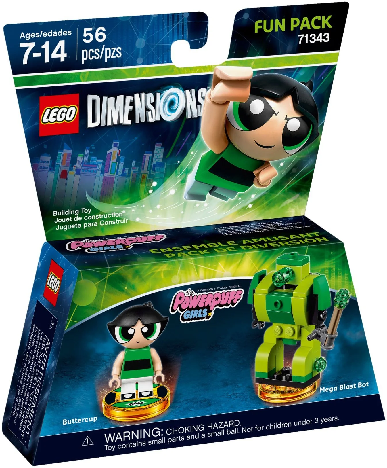 LEGO® 71343 nowy Lego Dimensions The Powerpuff Girls Atomówka Brawurka Misb 2017