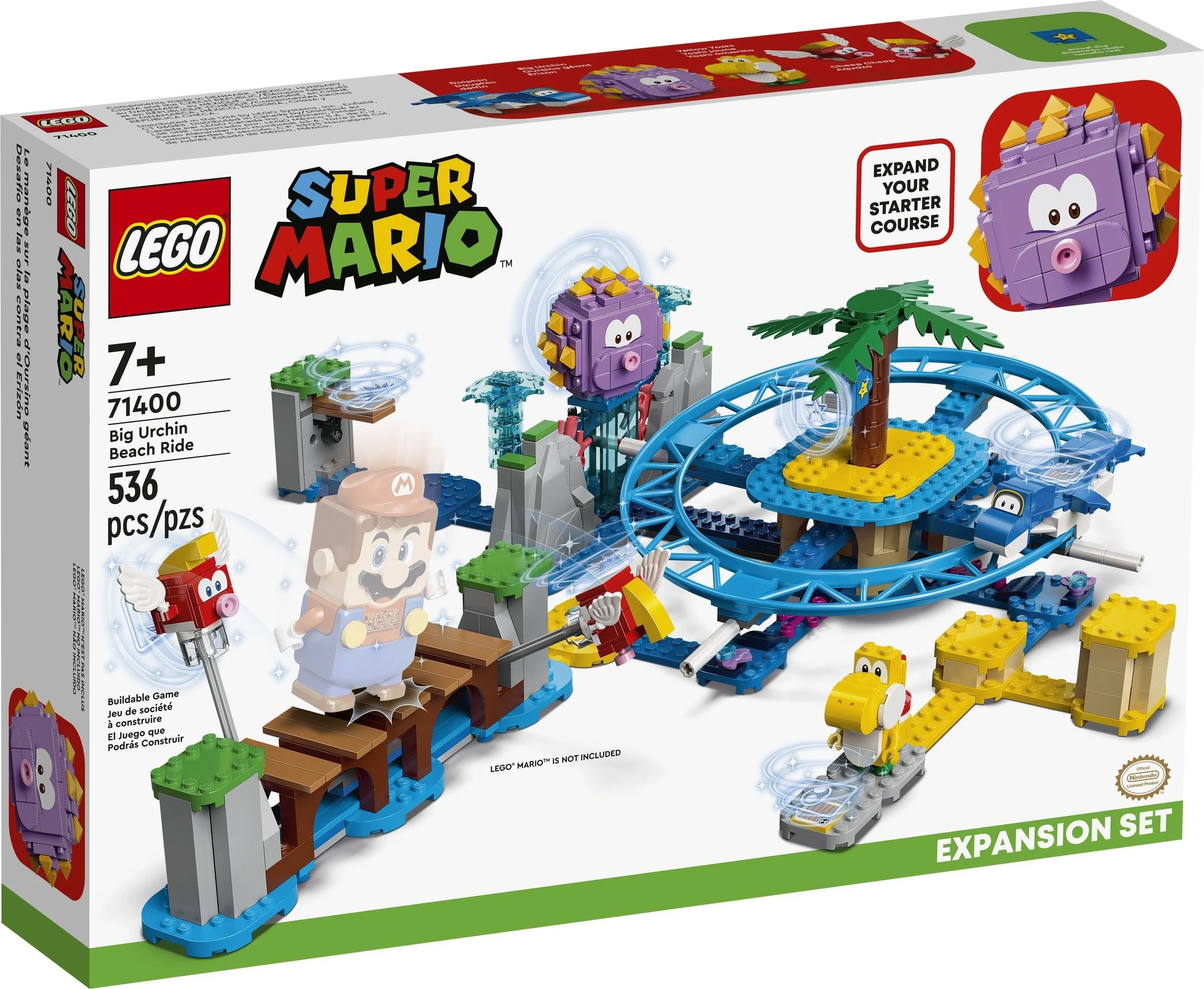 LEGO® 71400 Zestaw rozszerzający Duży jeżowiec i zabawa na plaży - zdjęcie 2