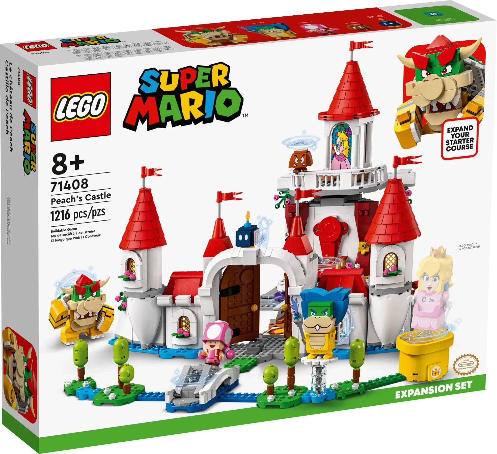 LEGO® 71408 Zamek Peach Orginał nowe - zdjęcie 2