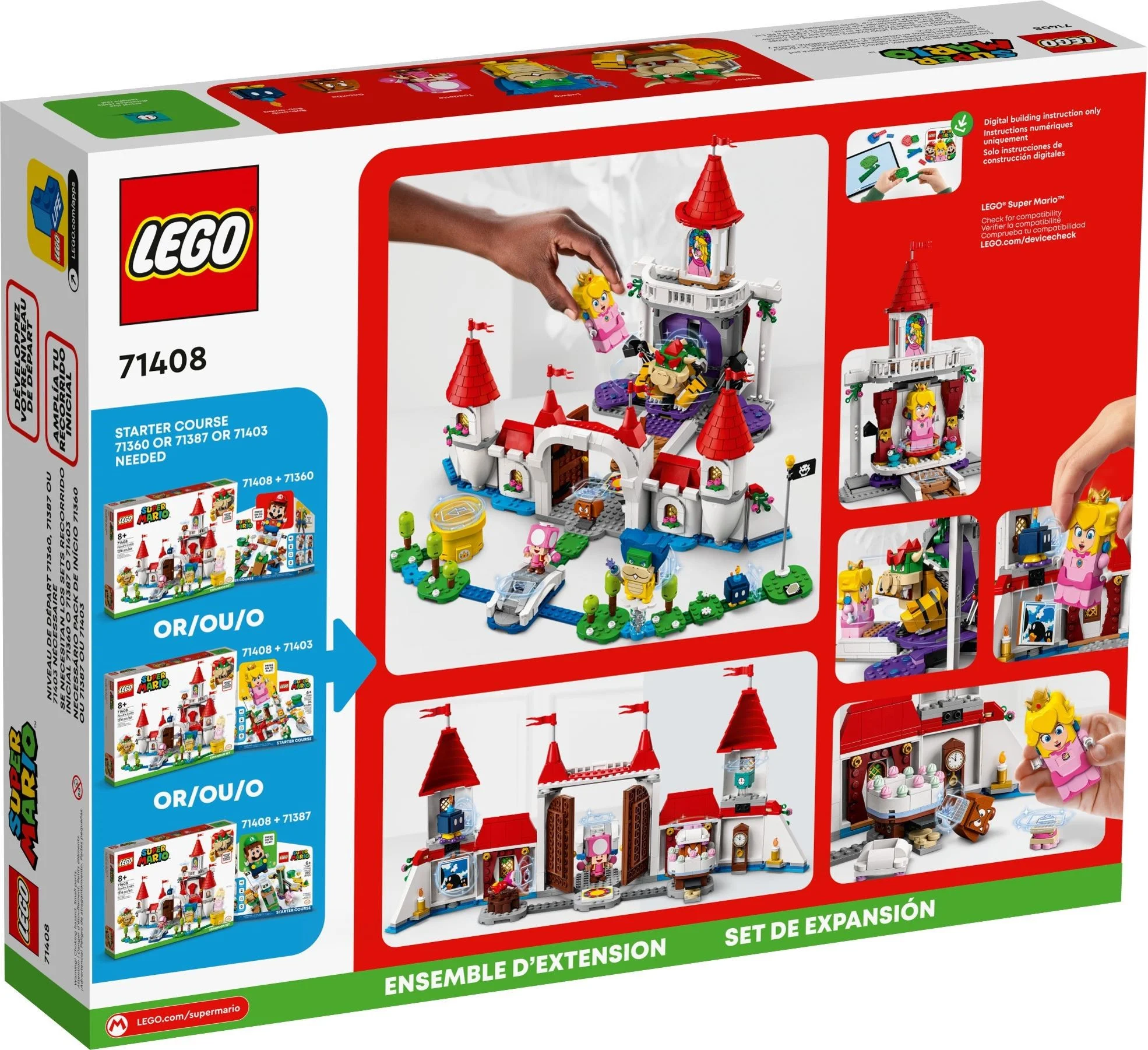 LEGO® 71408 Zamek Peach Orginał nowe - zdjęcie 5