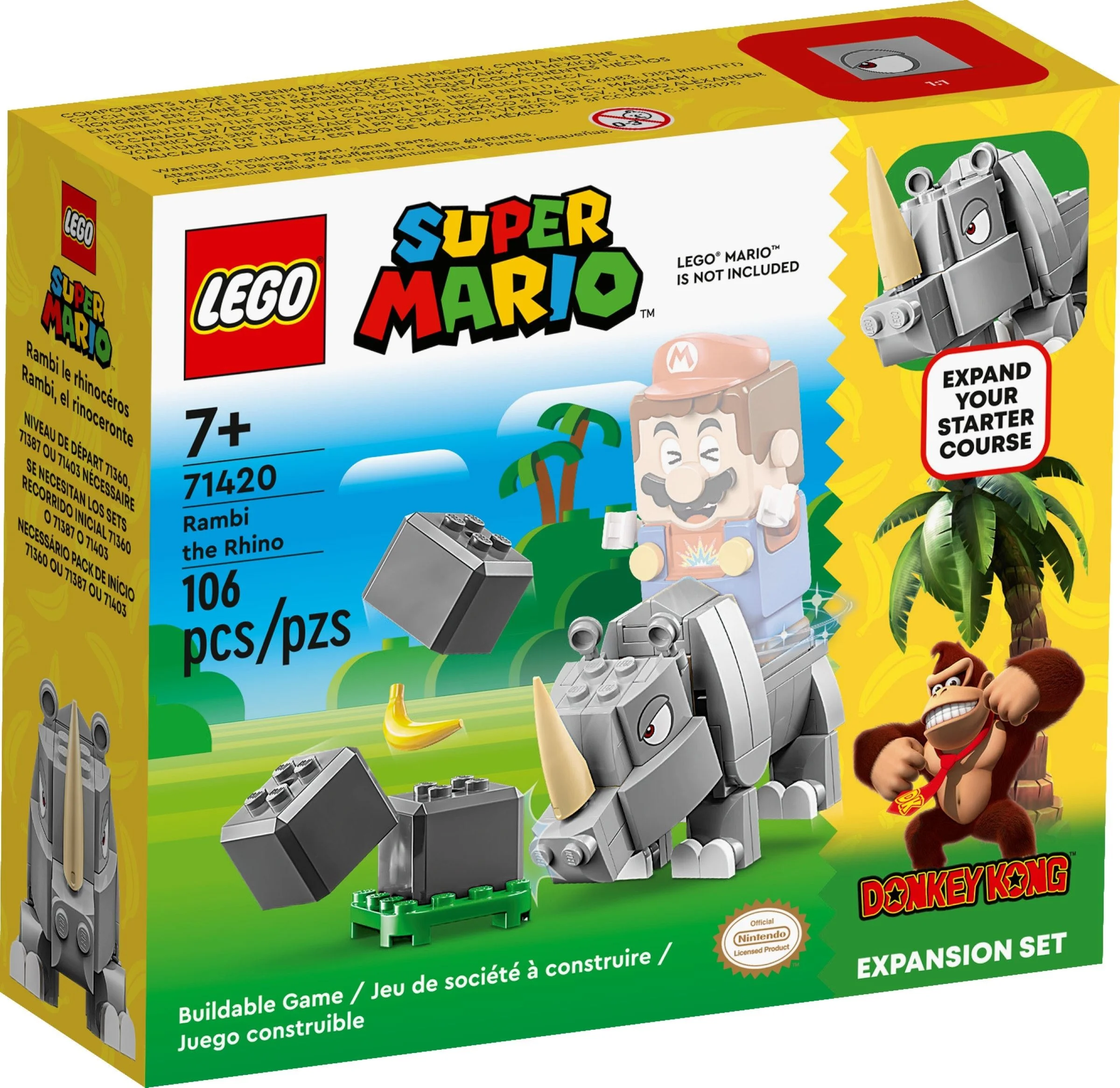 LEGO® 71420 Super Mario Nosorożec Rambi - zestaw rozszerzający 71420 - zdjęcie 2