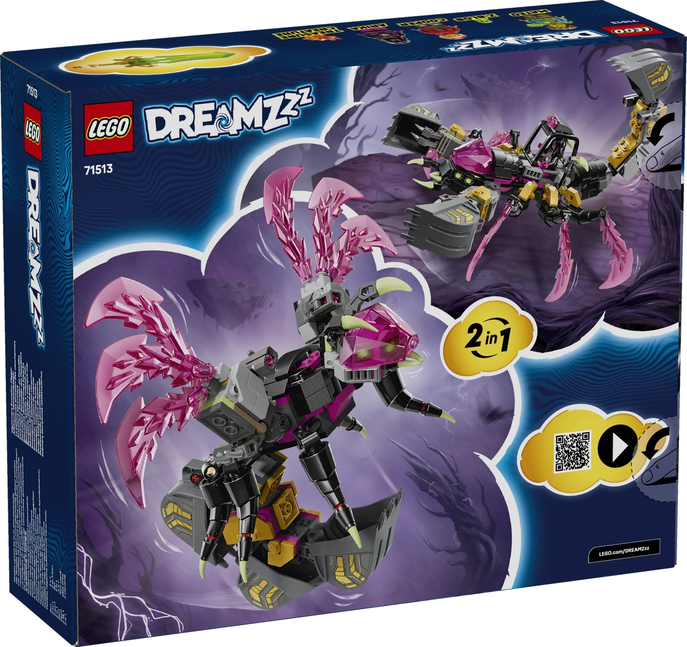 LEGO® 71513 Koszmarna skorpionowa koparka
