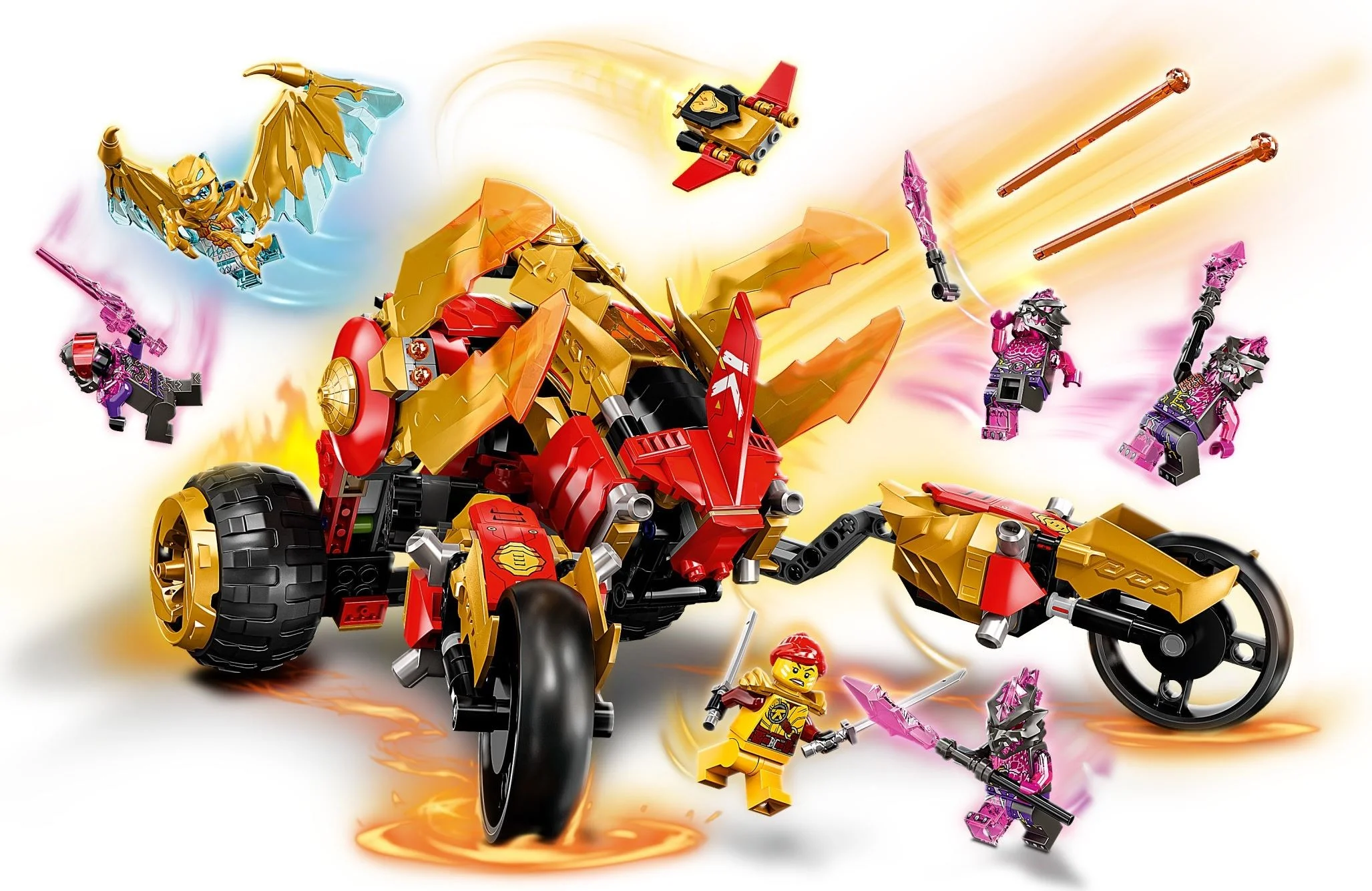 LEGO® 71773 Złoty smoczy ścigacz Kaia - zdjęcie 3