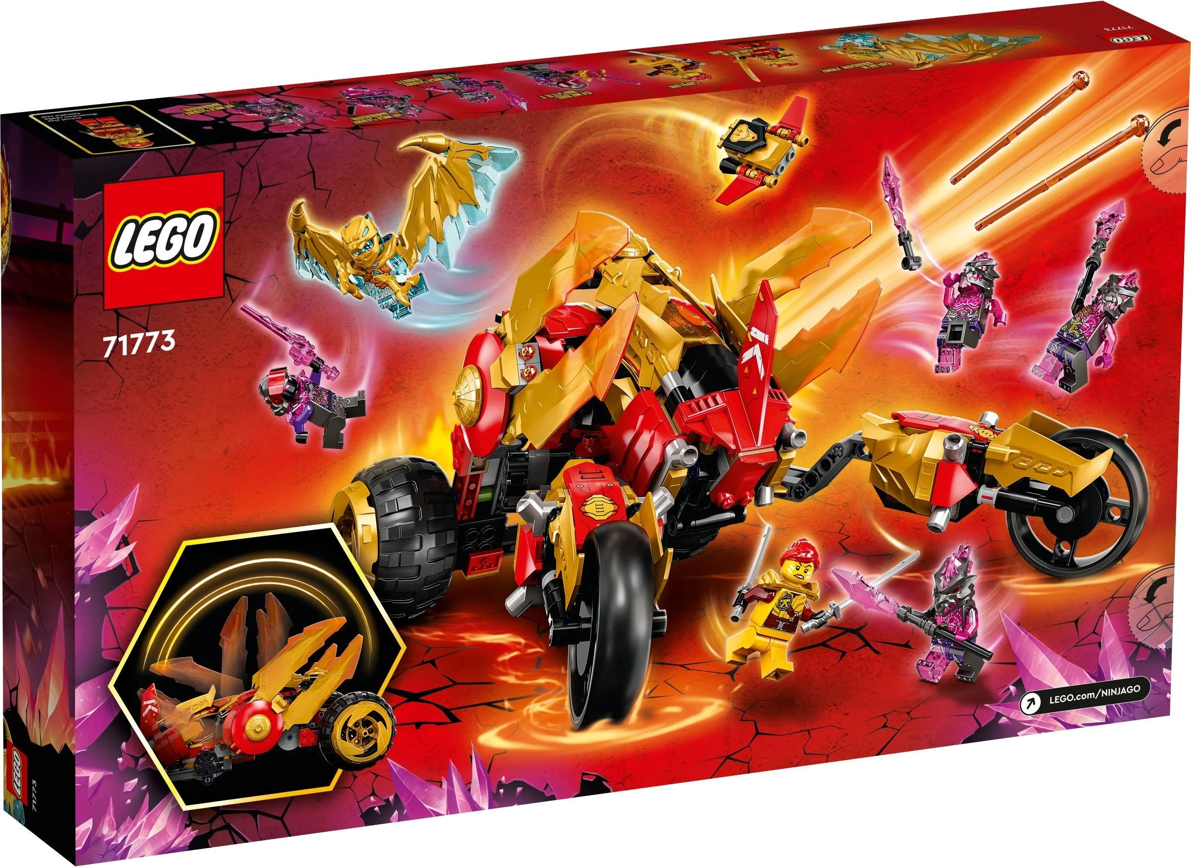 LEGO® 71773 Złoty smoczy ścigacz Kaia - zdjęcie 6