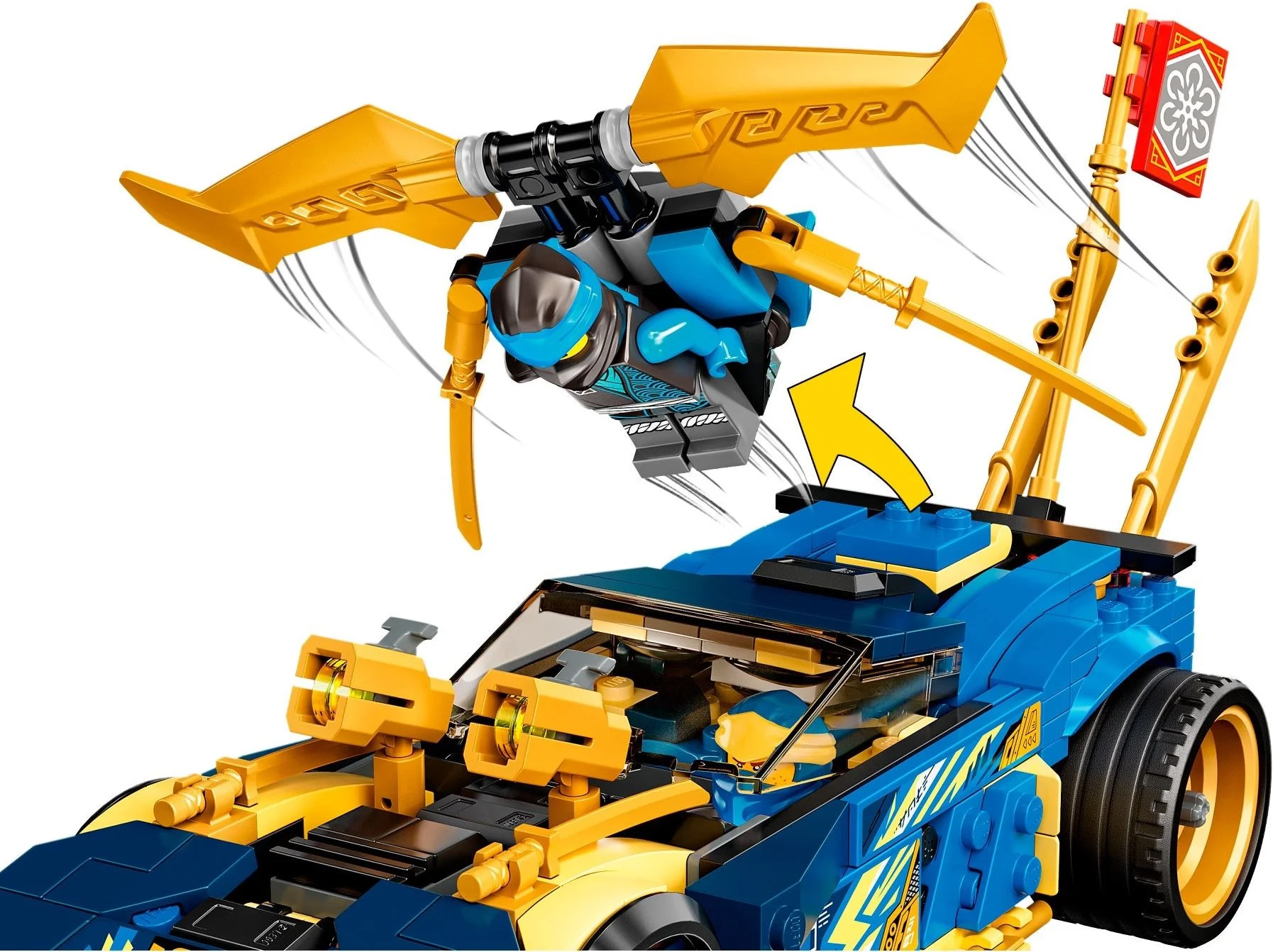 LEGO® 71776 LEGO Ninjago Wyścigówka EVO Jaya i Nyi - zdjęcie 4