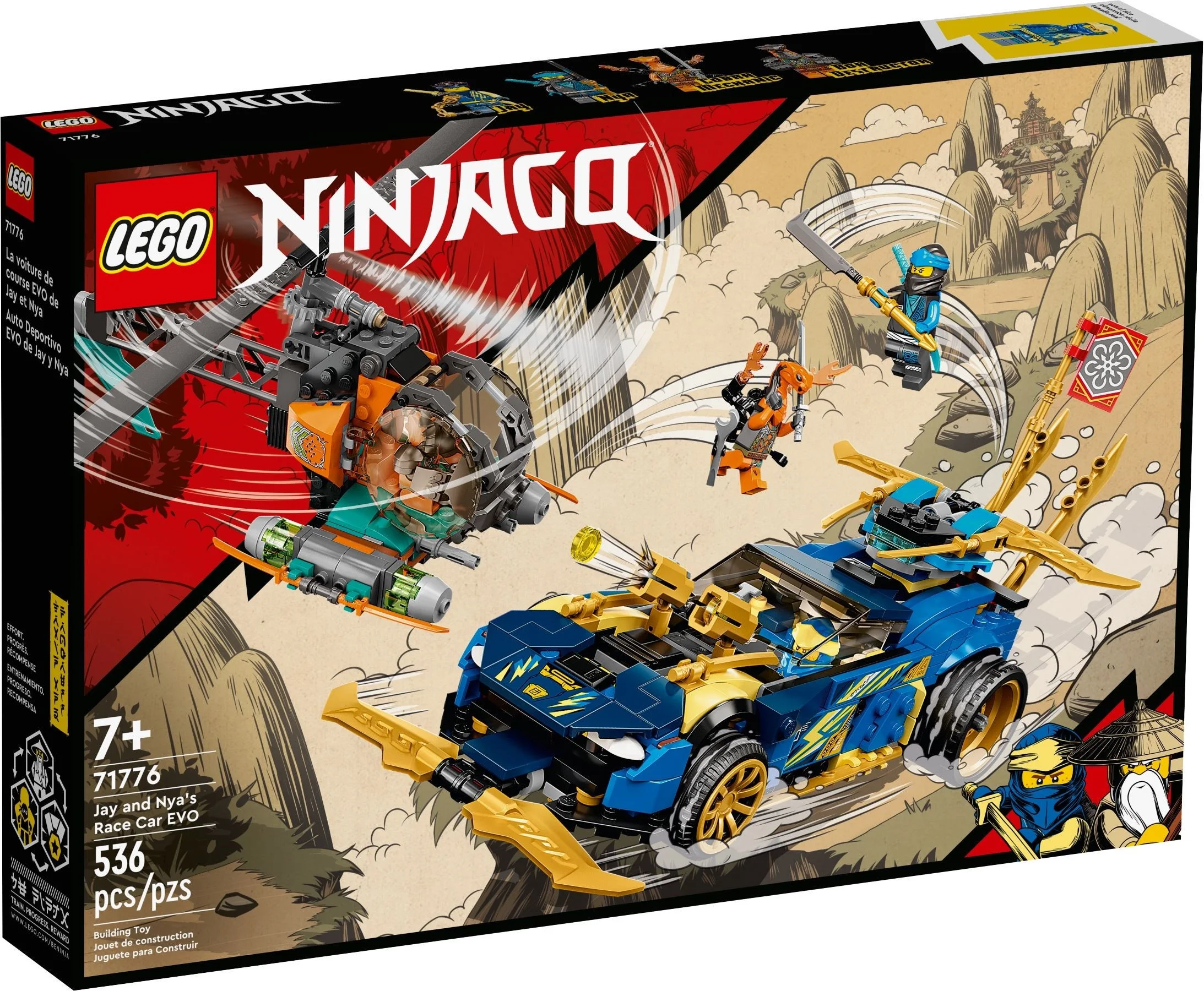 LEGO Ninjago Wyścigówka EVO Jaya i Nyi