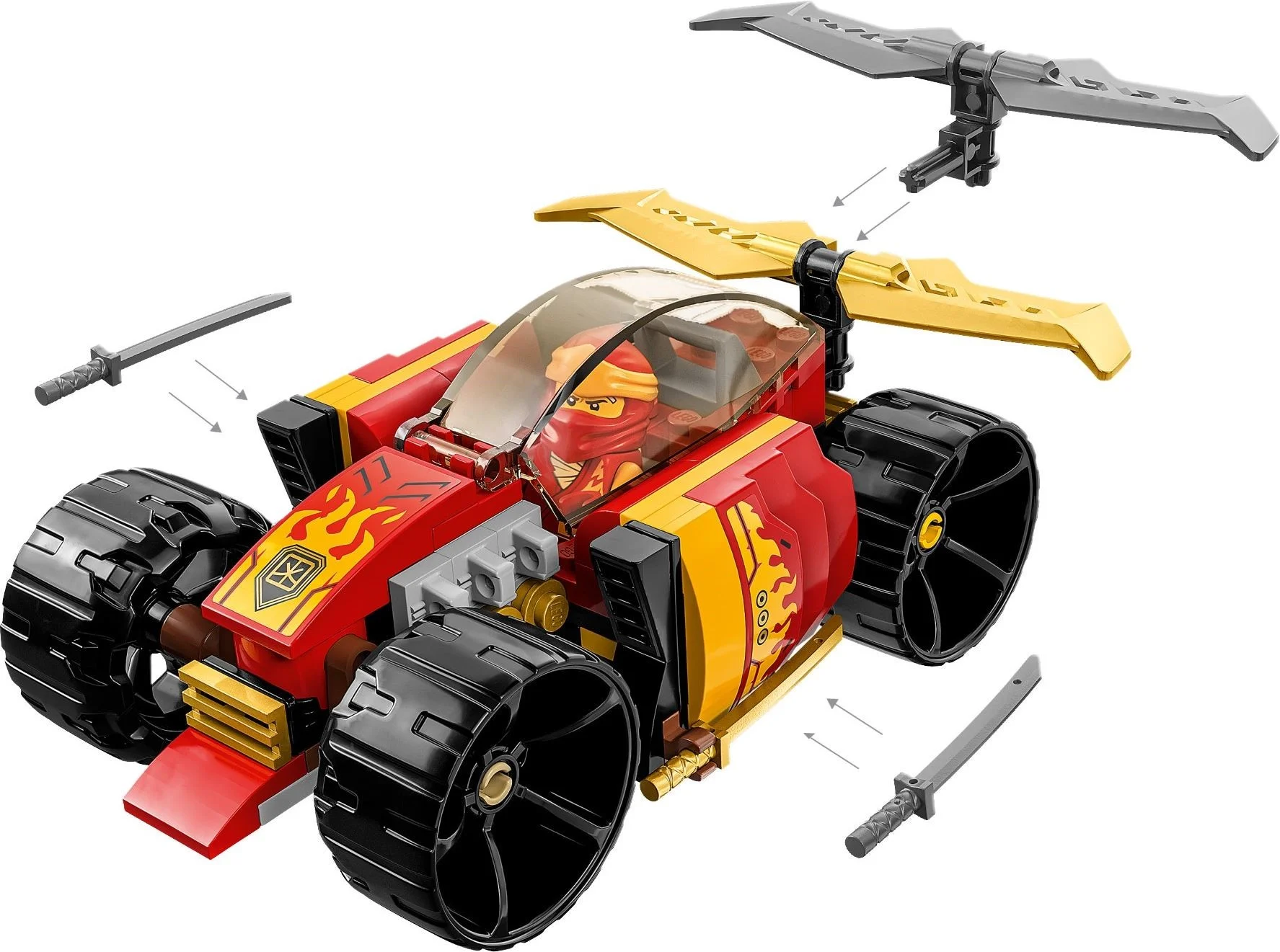 LEGO® 71780 Samochód wyścigowy ninja Kaia EVO - zdjęcie 4