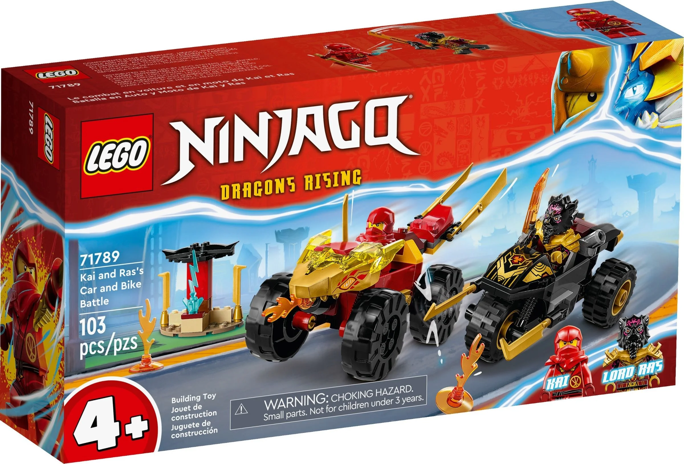 LEGO® 71789 Bitwa samochodowo-motocyklowa między Kaiem a Rasem - zdjęcie 2