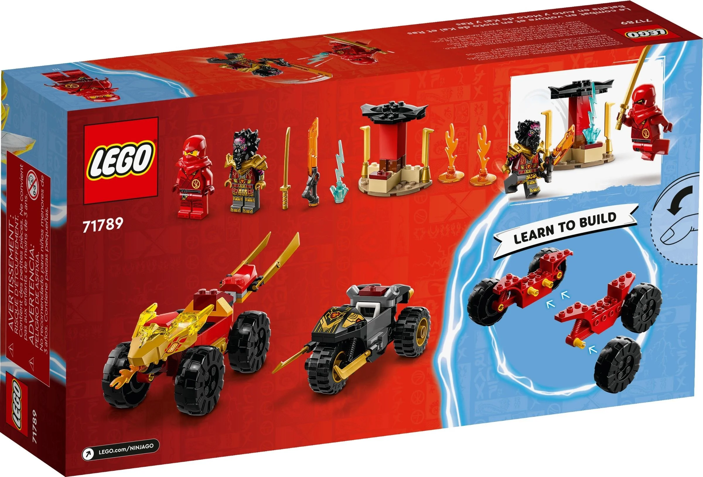 LEGO® 71789 Bitwa samochodowo-motocyklowa między Kaiem a Rasem - zdjęcie 6