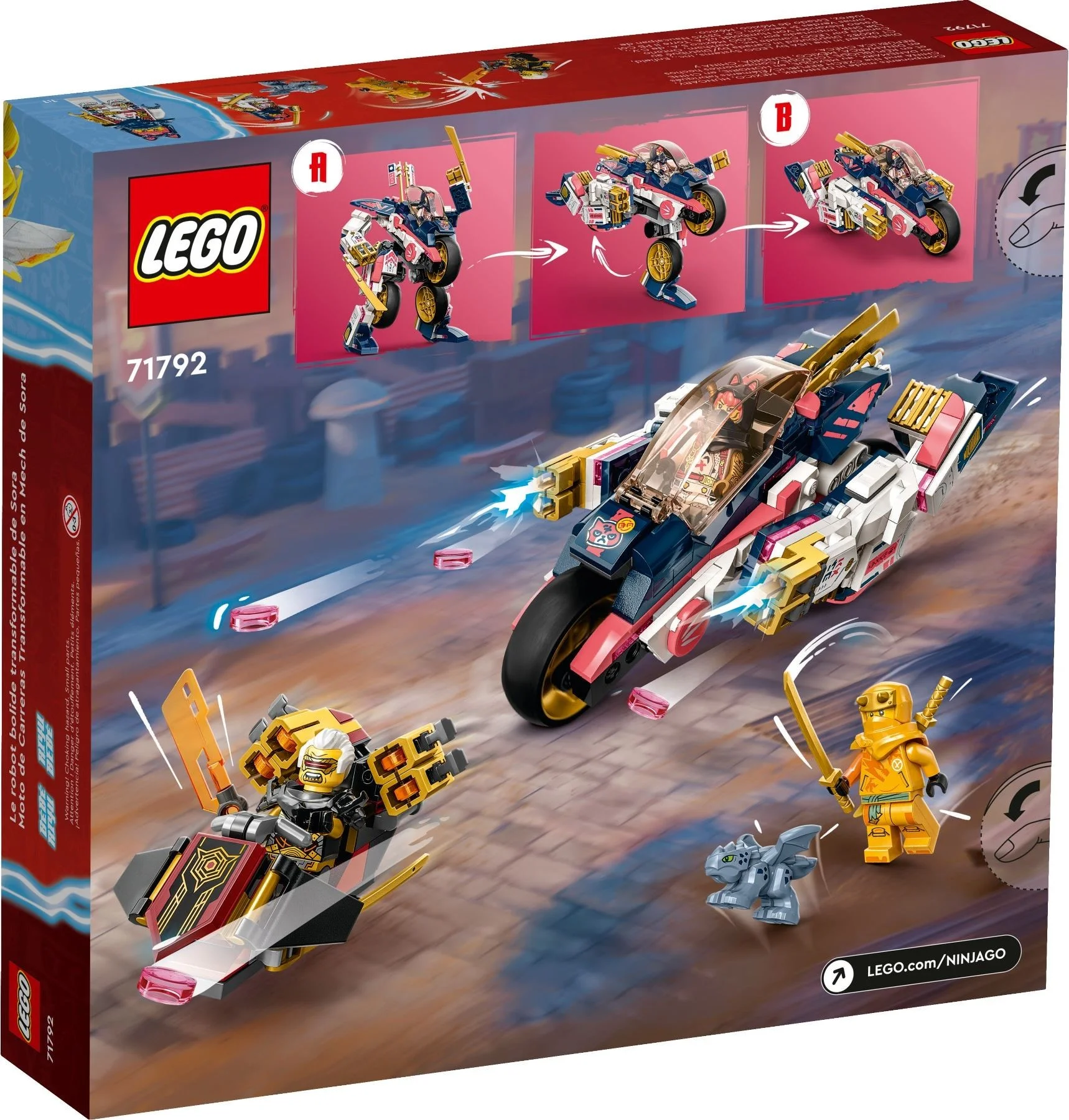 LEGO® 71792 Mech Sory zmieniający się w motocykl wyścigowy - zdjęcie 8