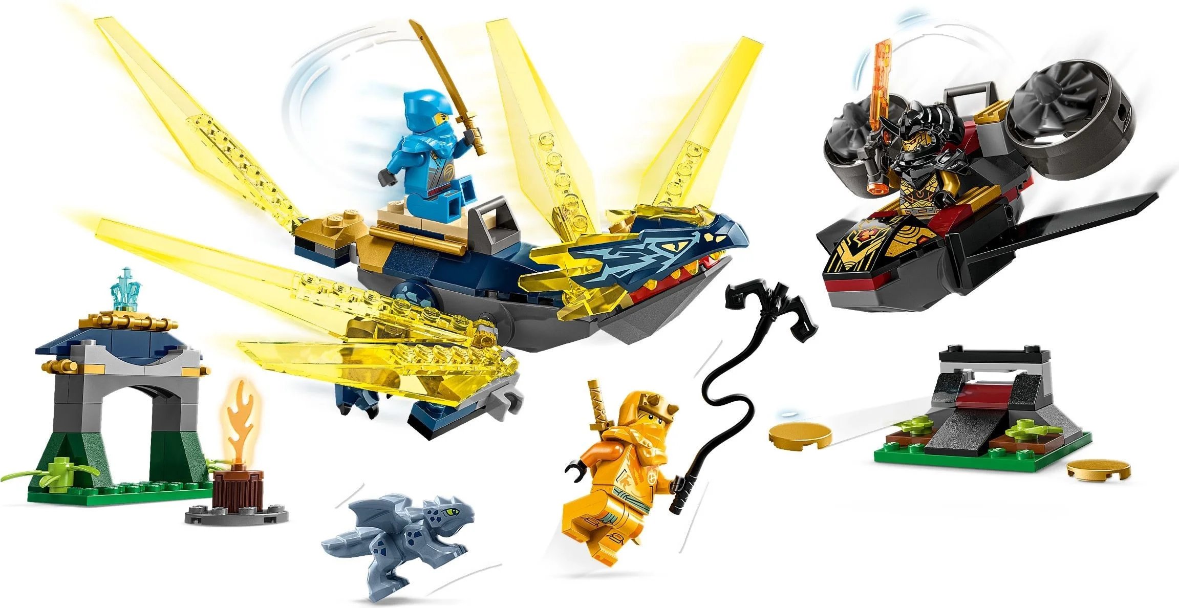 LEGO® 71798 LEGO Ninjago Nya i Arin - bitwa na grzbiecie małego smoka - zdjęcie 3