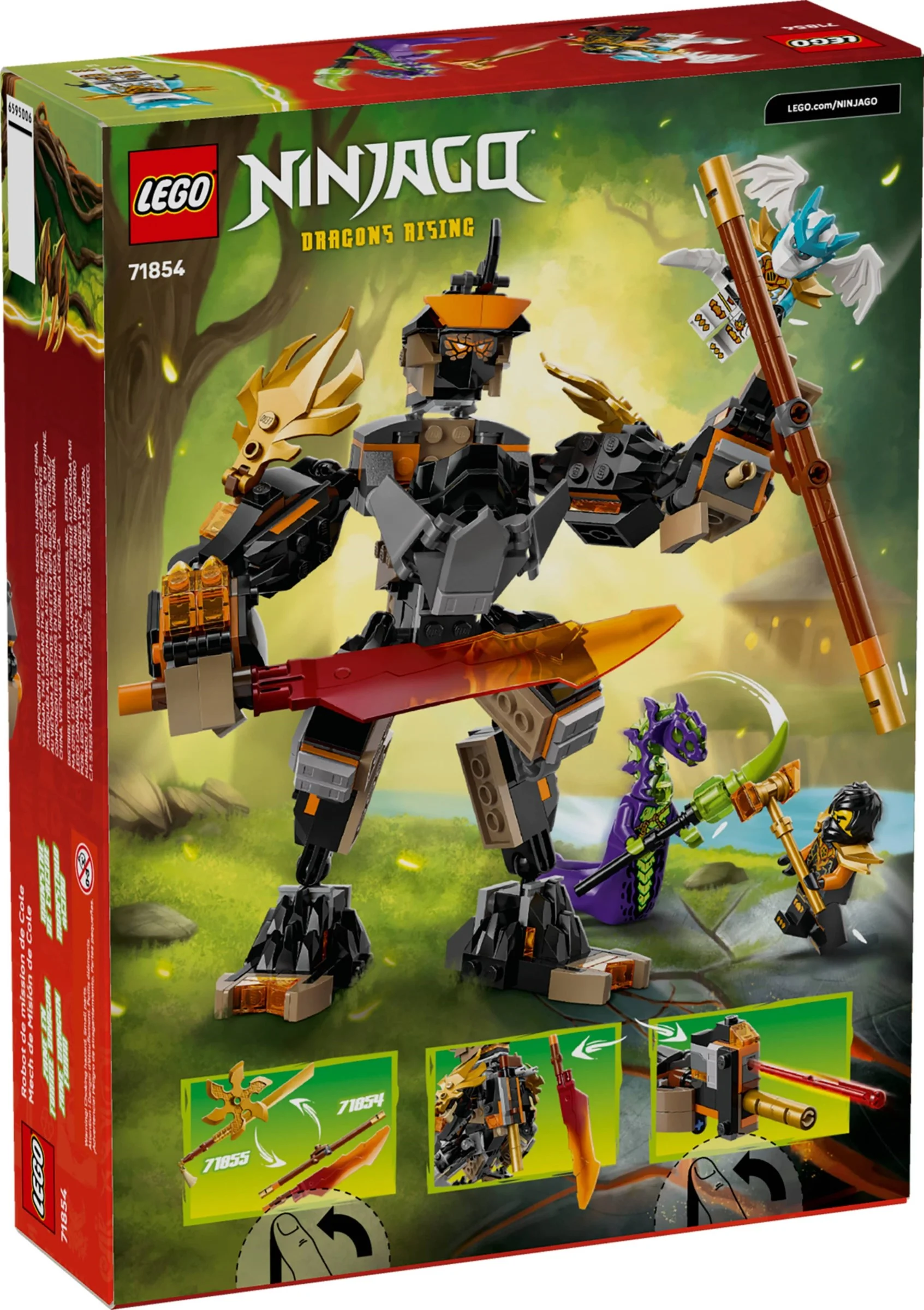 LEGO® 71854 Mech Specjalny Cole’A i Zane w Smoczej Zbroi - zdjęcie 3