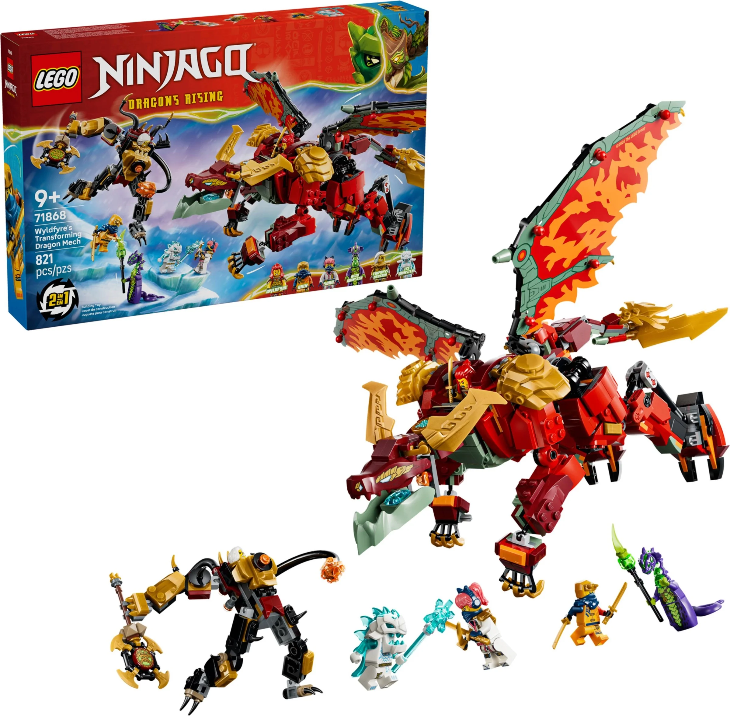 LEGO® 71868 Transformujący smoczy mech Wyldfyre - zdjęcie 4