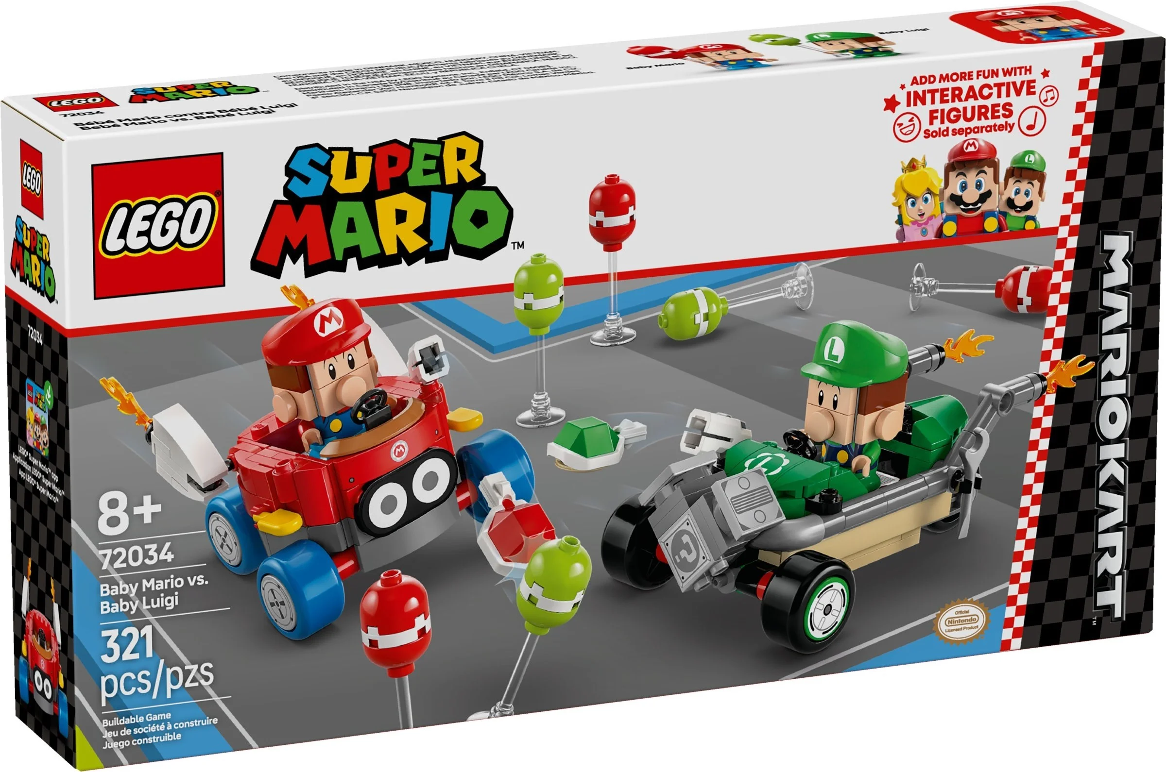 LEGO® 72034 Mario Kart - Baby Mario kontra Baby Luigi - zdjęcie 2