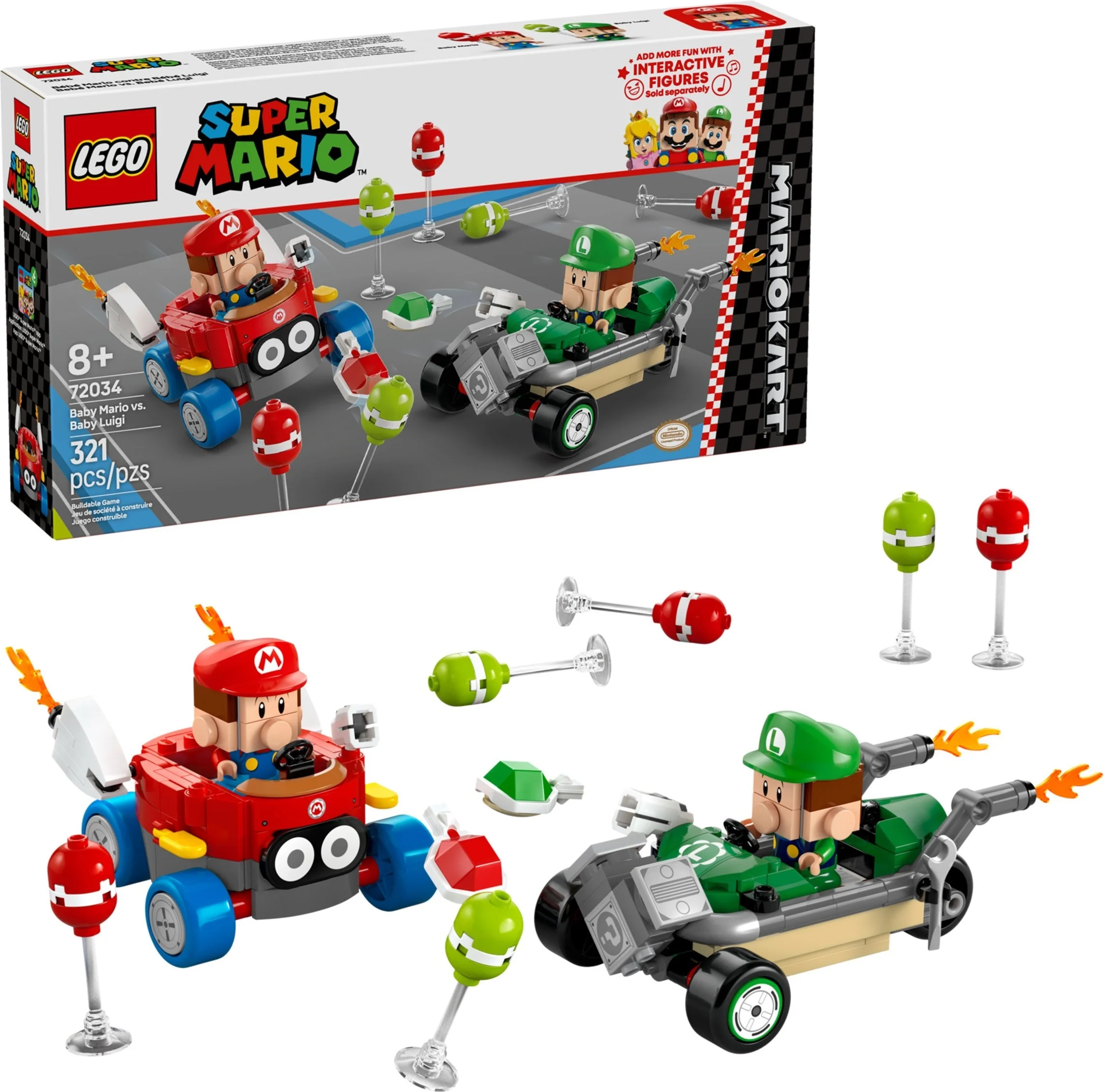 LEGO® 72034 Mario Kart - Baby Mario kontra Baby Luigi - zdjęcie 5