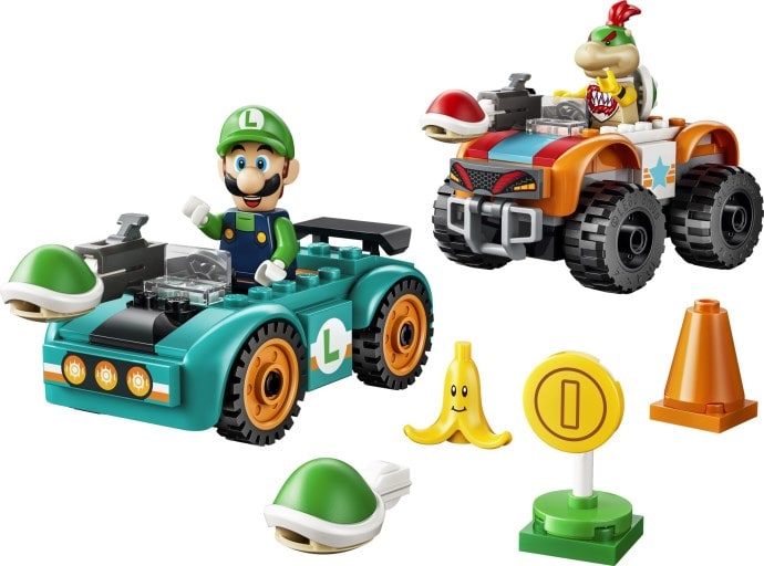 Luigi i Bowser Jr. na wyścigu