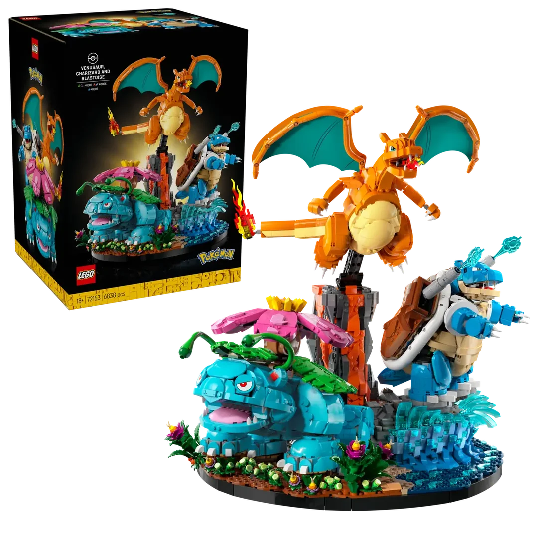 LEGO® 72153 LEGO Pokémon Venusaur, Charizard i Blastoise