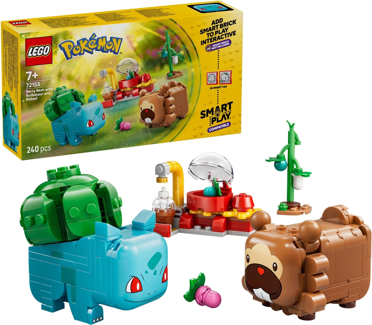 LEGO® 72155 SMART Play: Bulbasaur i Bidoof z krzewem jagody - zdjęcie 3