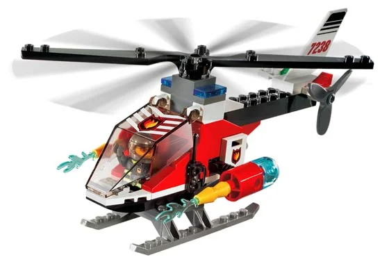 LEGO® 7238 Helikopter Straż Pożarna Śmigłowiec Misb 2005 - zdjęcie 3