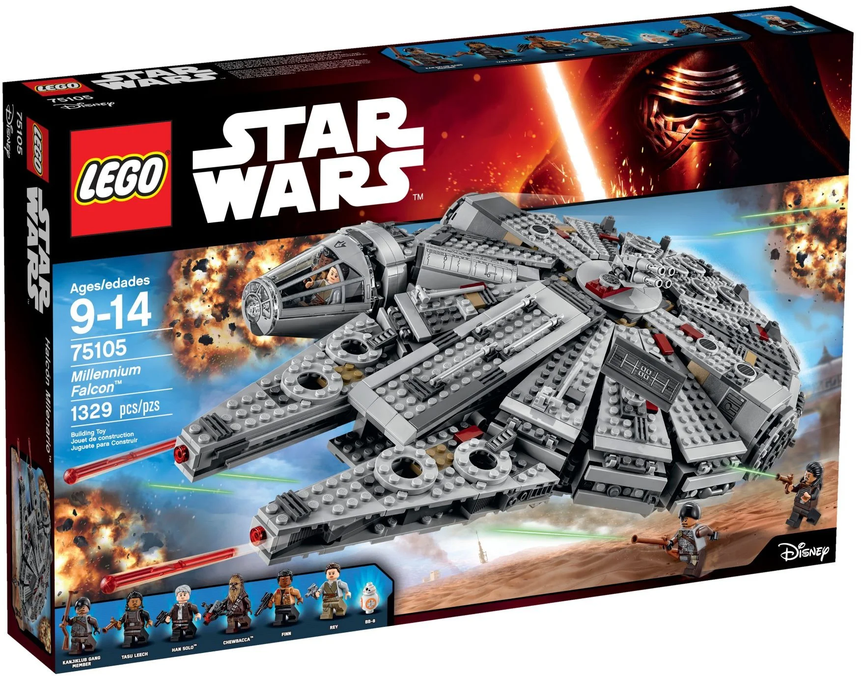 LEGO® 75105 ### Lego Star Wars Millennium Falcon Rey Finn BB-8 Tasu Kanjiklub - zdjęcie 8
