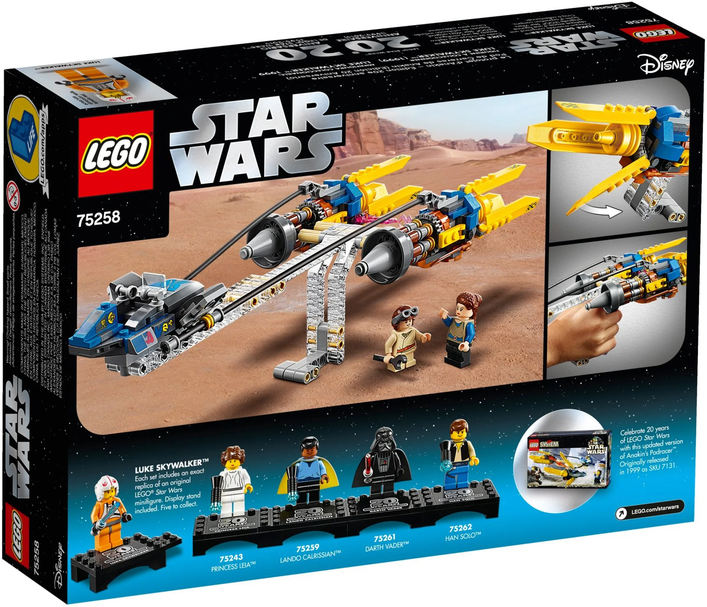 LEGO® 75258 Star Wars Ścigacz Anakina – edycja z okazji 20. rocznicy - zdjęcie 5
