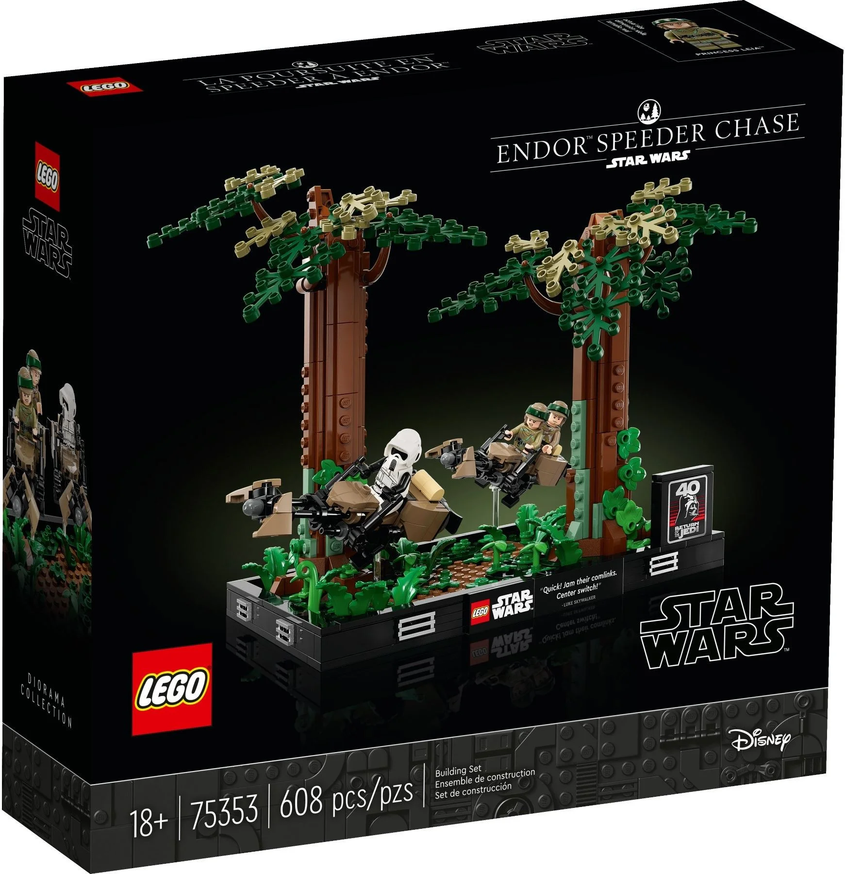 LEGO® 75353 Diorama: Pościg na ścigaczu przez Endor™ - zdjęcie 2