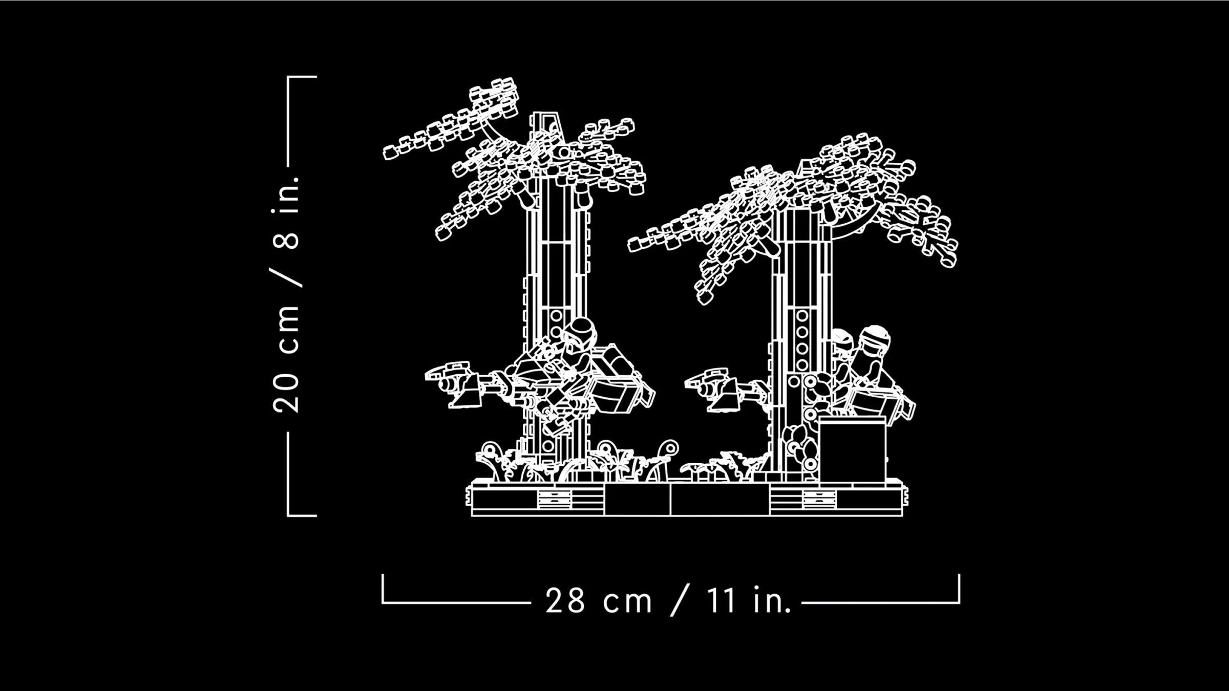 LEGO® 75353 Diorama: Pościg na ścigaczu przez Endor™ - zdjęcie 4