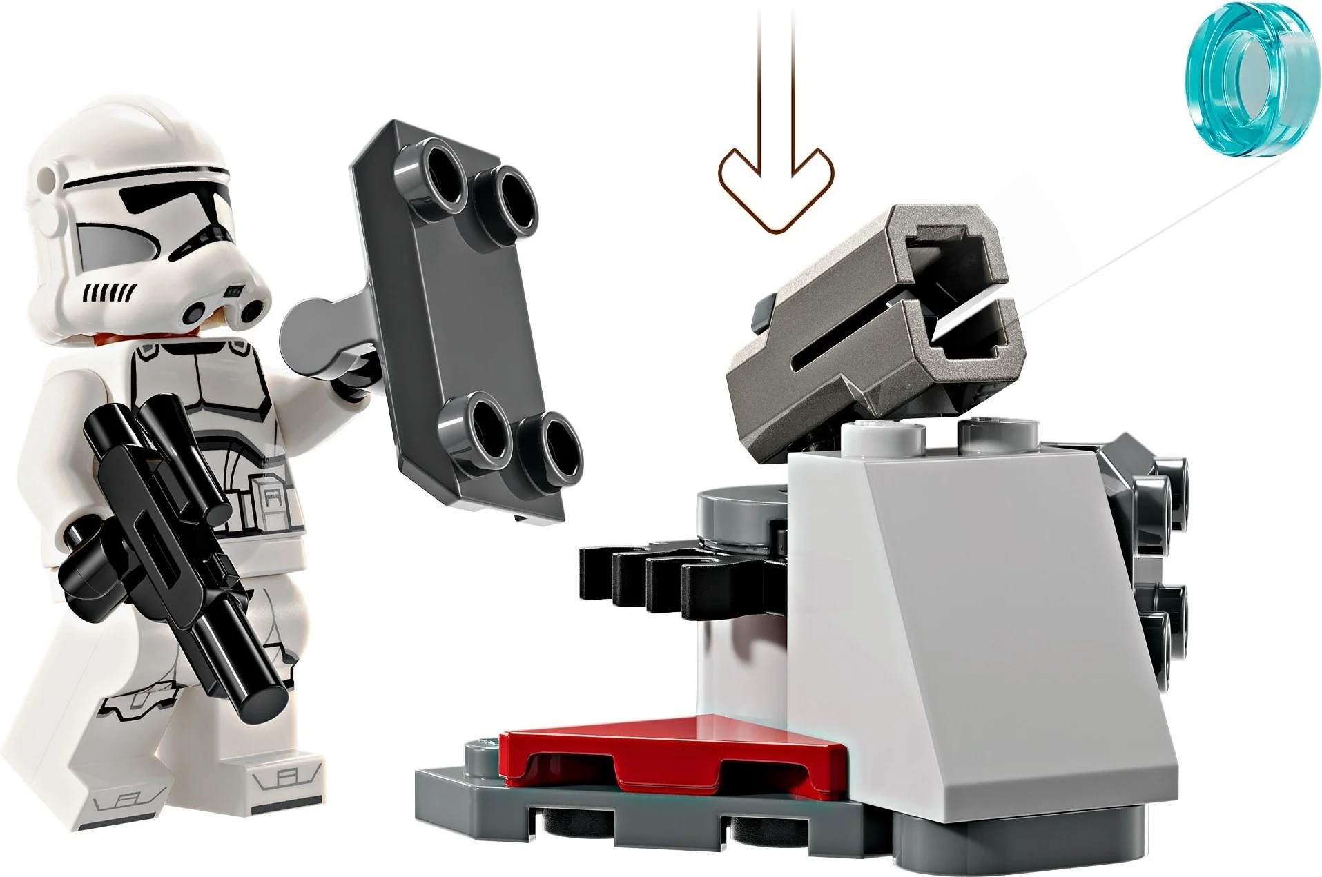 LEGO® 75372 LEGO Star Wars Zestaw bitewny z żołnierzem armii klonów i droidem bojowym - zdjęcie 4