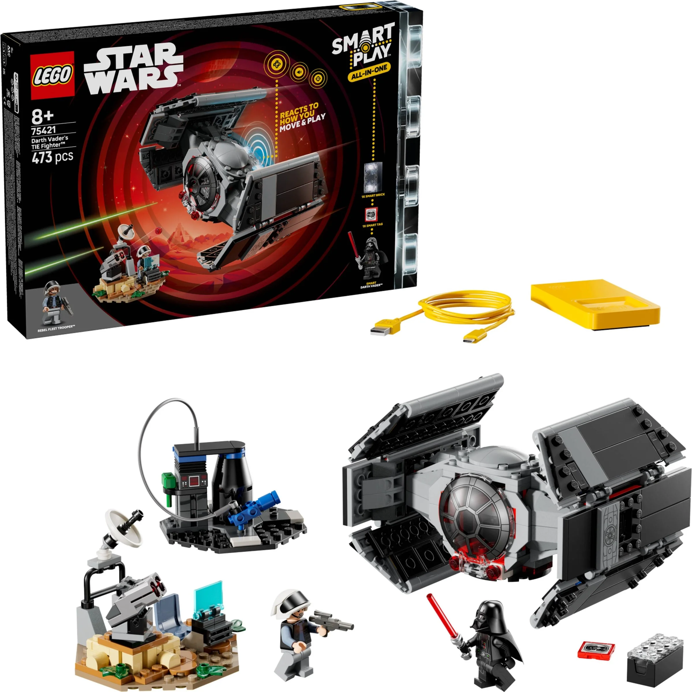 LEGO® 75421 LEGO Star Wars Smart Play Myśliwiec TIE Dartha Vadera - zdjęcie 24