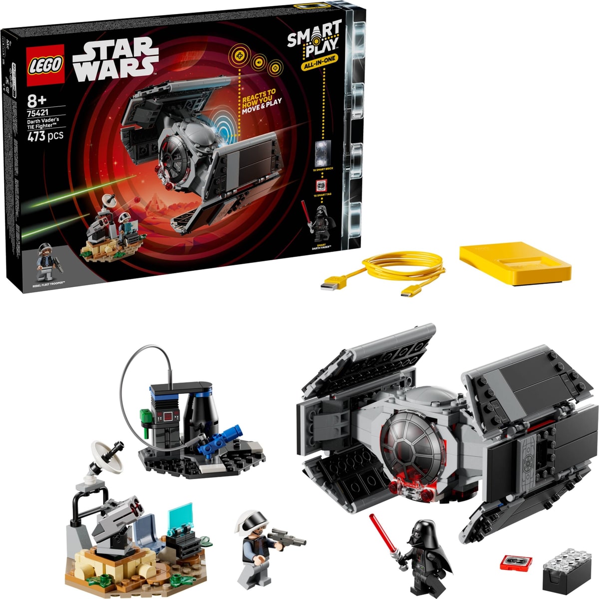 LEGO® 75421 SMART Play: Myśliwiec TIE Dartha Vadera - zdjęcie 6