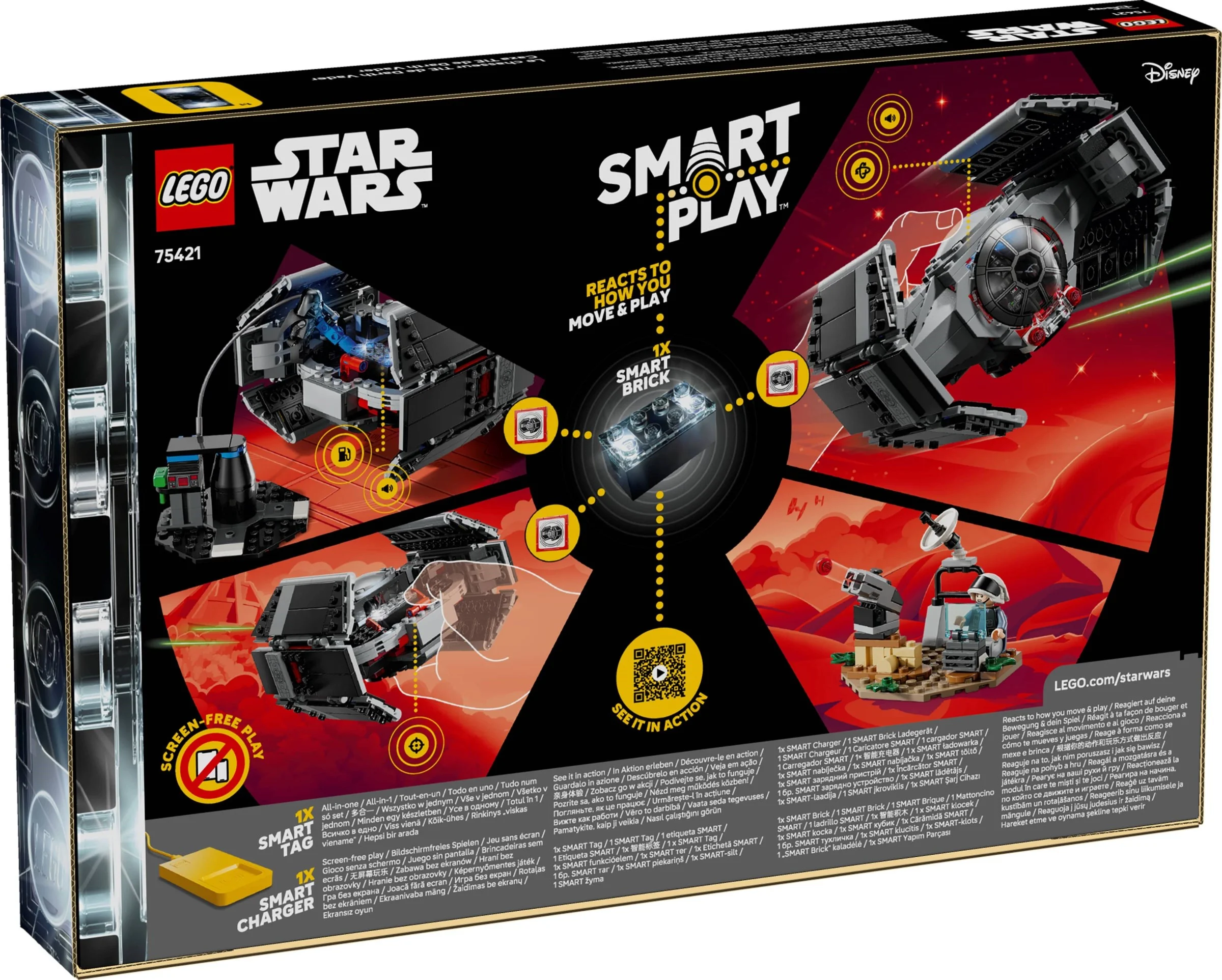 LEGO® 75421 LEGO Star Wars Smart Play Myśliwiec TIE Dartha Vadera - zdjęcie 1